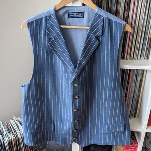 Paul Fredrick Linen-Blend Men's Vest